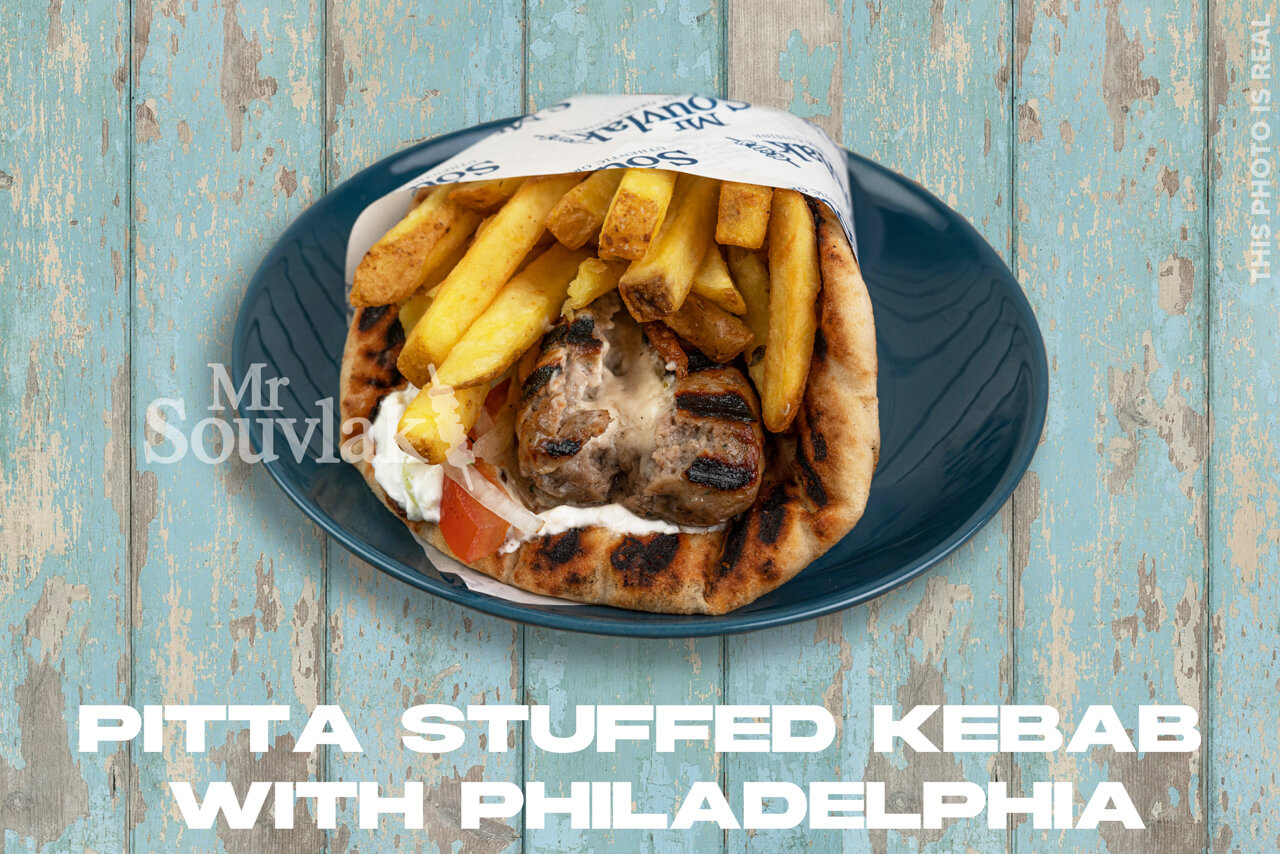 Pitta Stuffed Kebab with Philadelphia